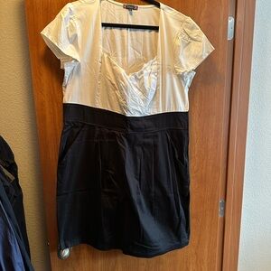 Forever 21 Black and White Blouse